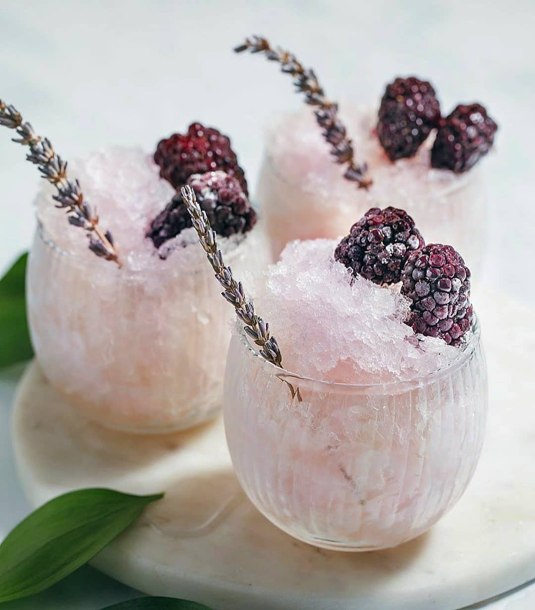 Blackberry Lavender Snow Cones - Easy Cocktails With Gin Spirits