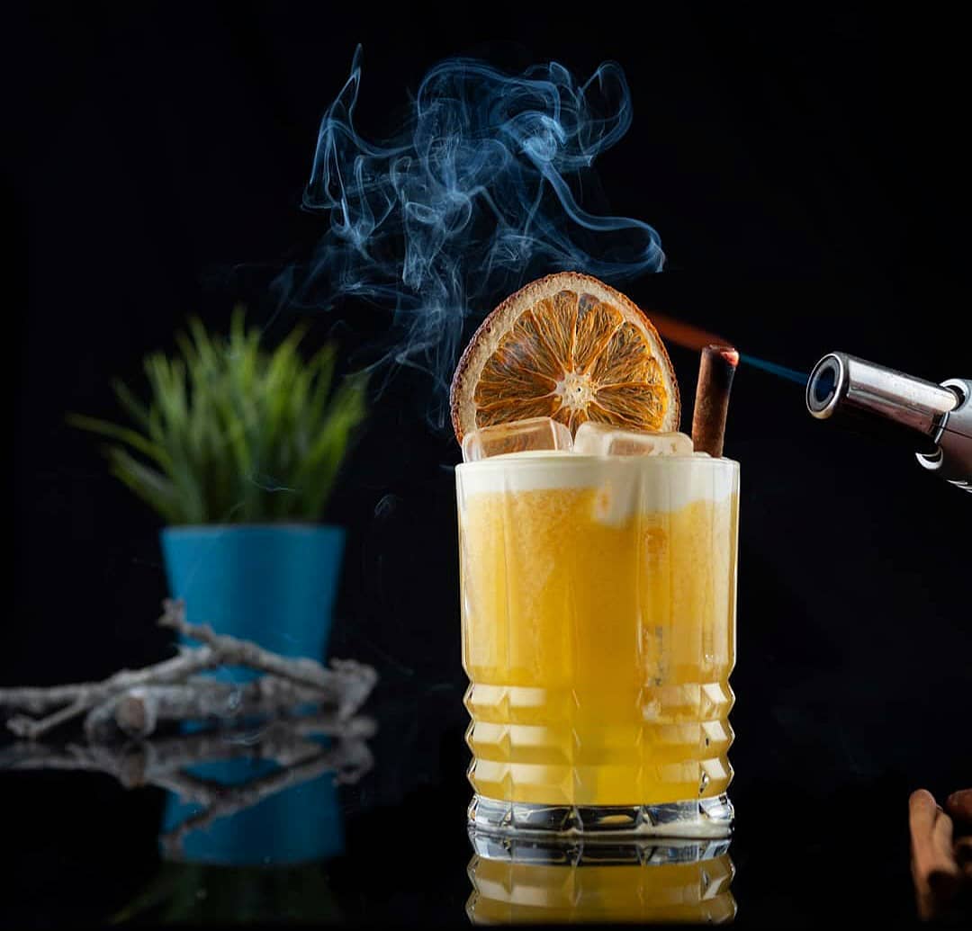 Amaretto Mango Sour - Easy Cocktails With  Spirits