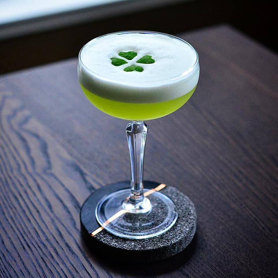 St Patrick's Sour - Easy Cocktails With Whiskey Spirits